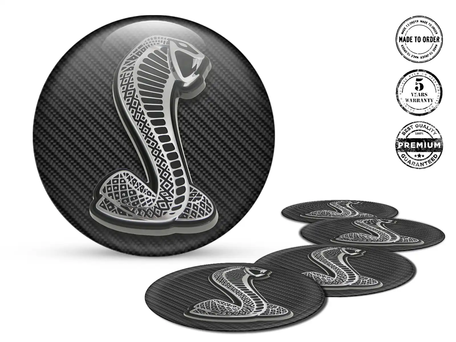 Shelby Raddekal Ausgabe Rennsport-Silikon-Aufkleber